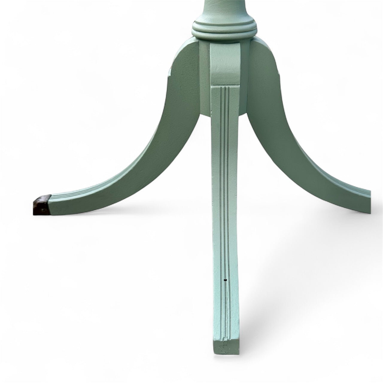Victorian Refurbished Pedestal Table - Carriage House Green | The Marian Collection