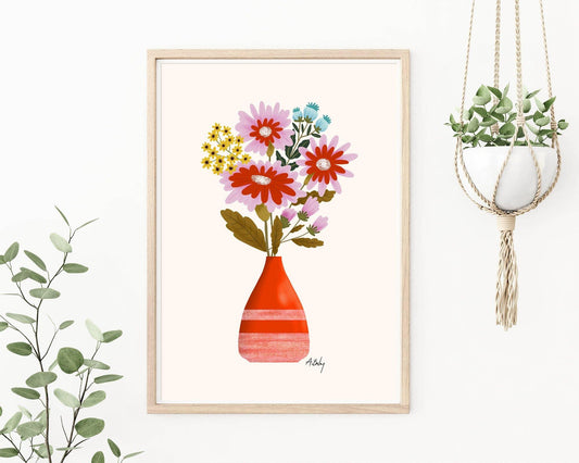 Harvest - floral illustration print
