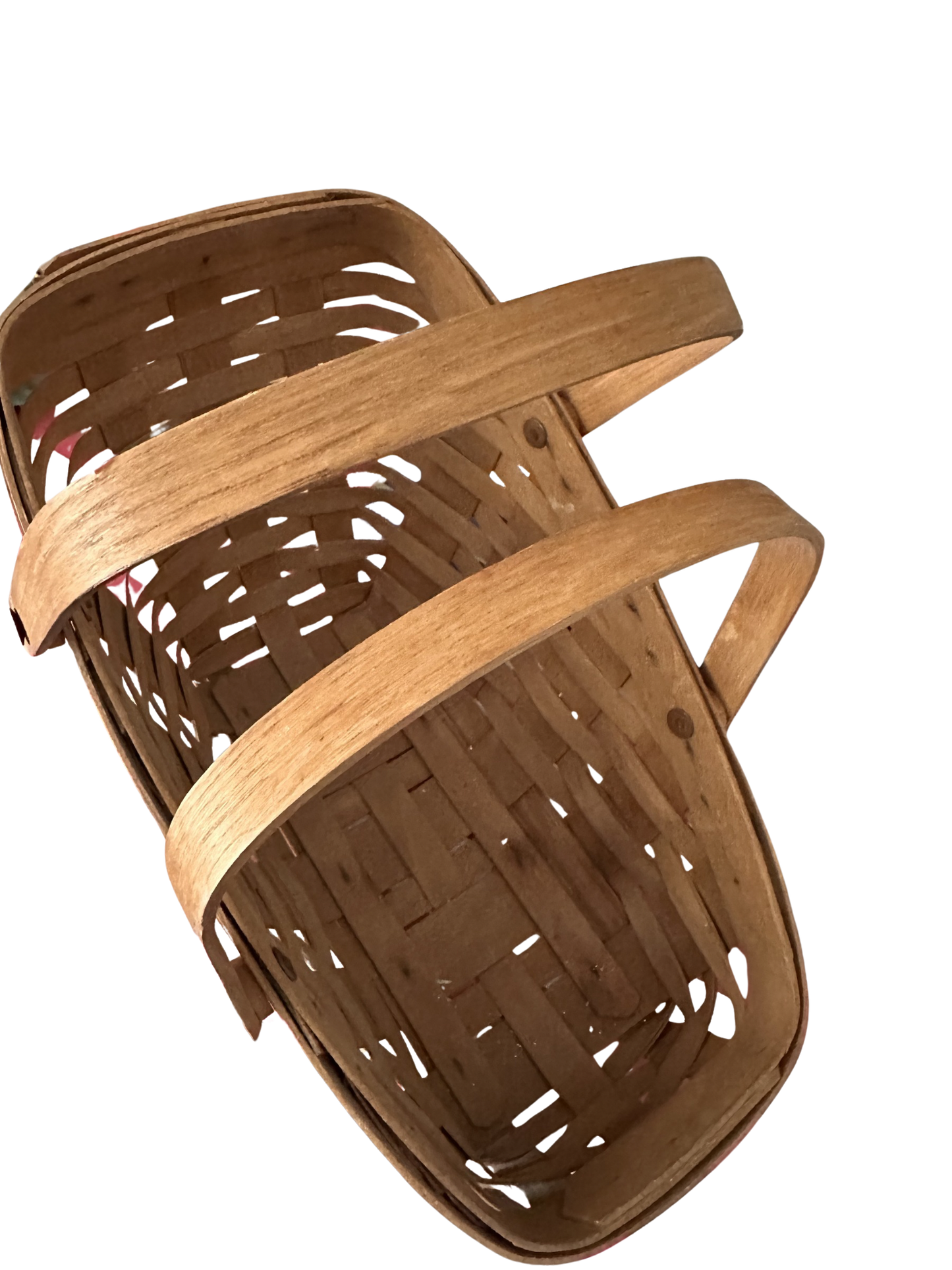 Handwoven Longaberger Basket – Signed, Classic American Craft (7.5H × 8W × 13D)