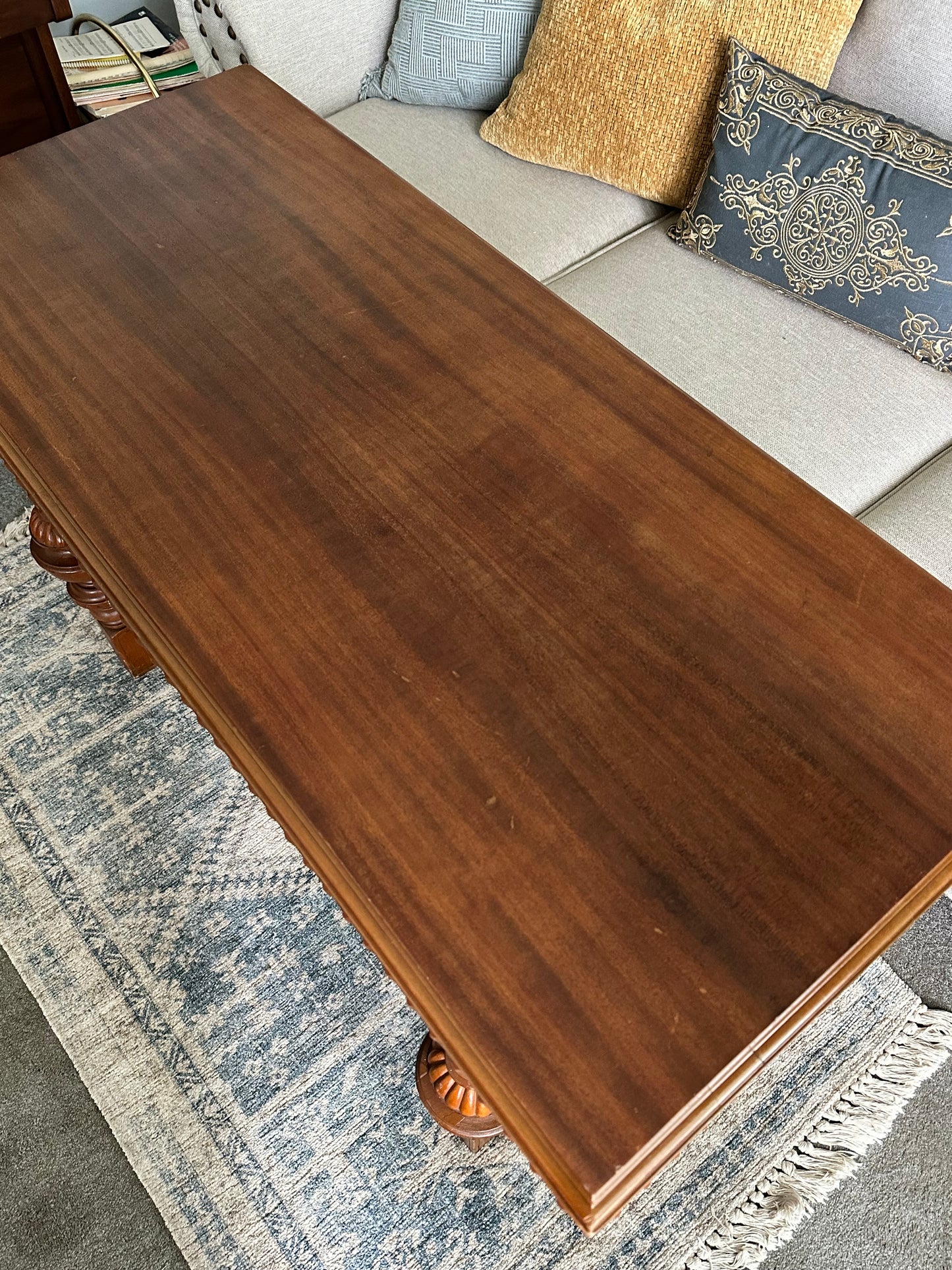 Vintage Carved Altar Table - Chicago Provenance | The Marian Collection