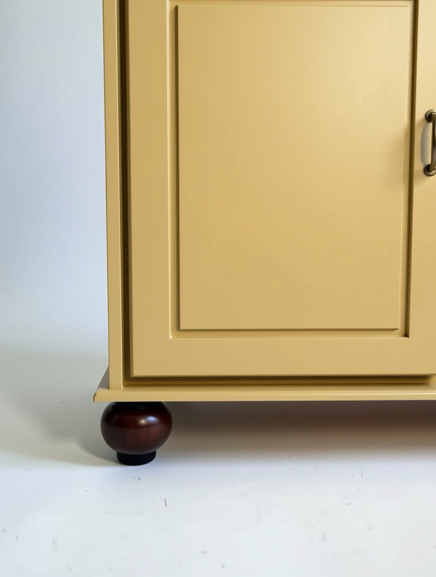 Golden Hour Breakfront – Vintage Yellow Cabinet | Jacksonville FL Local Delivery