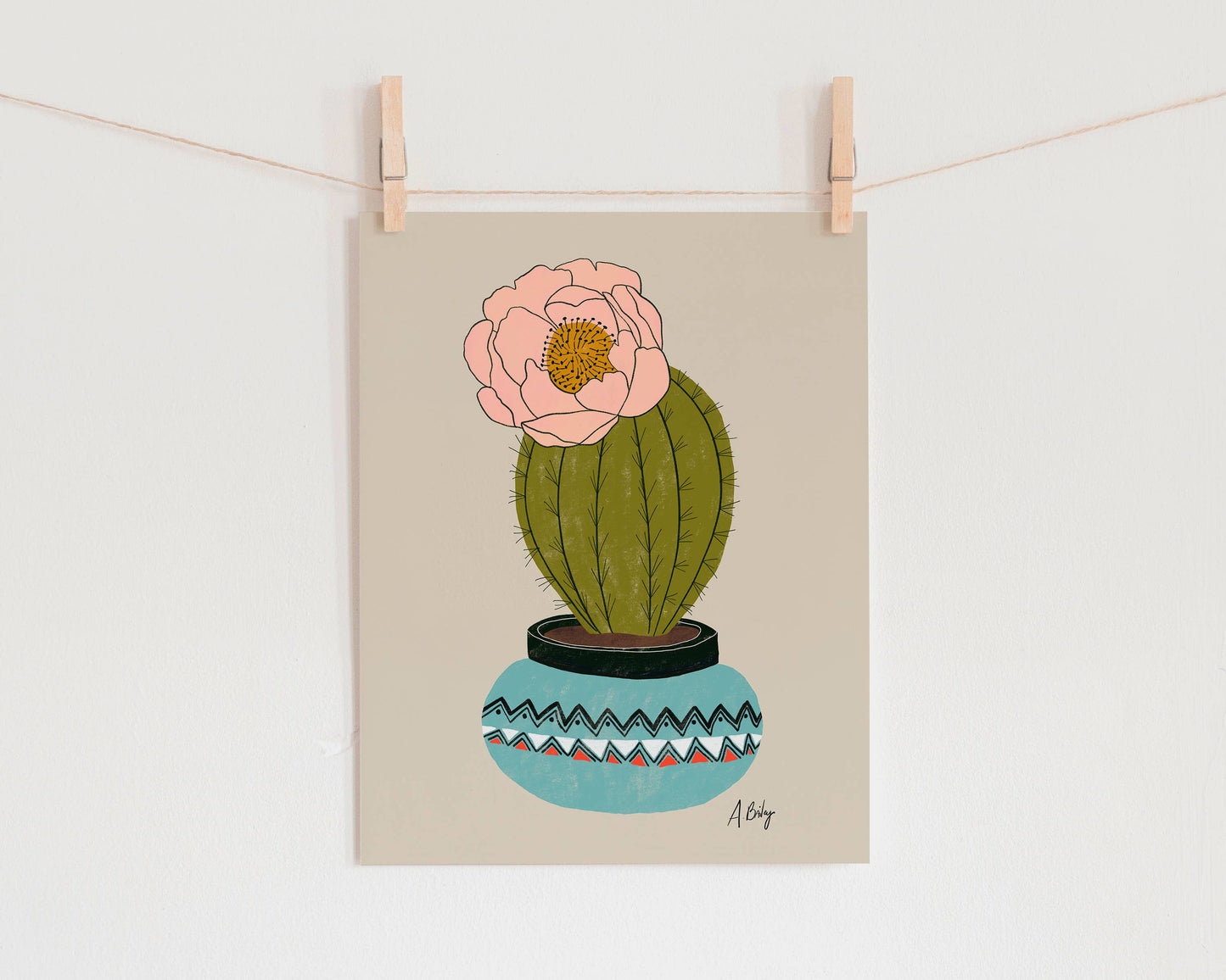 Can't Touch This - cactus illustration print