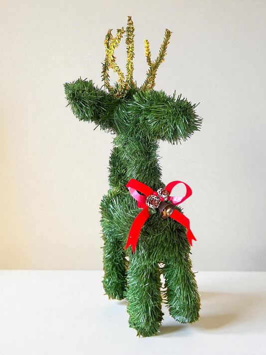 Evergreen Reindeer Holiday Decor – 20” Tall, 14” Long
