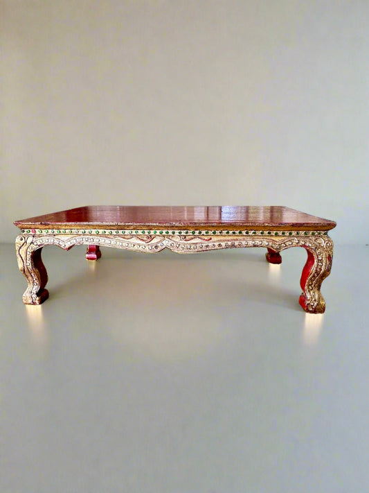 Boho Luxe Riser with Gemstone Inlays
