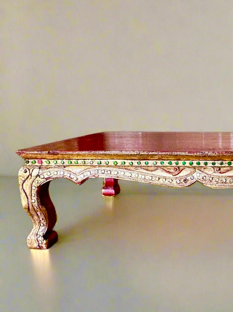 Boho Luxe Riser with Gemstone Inlays