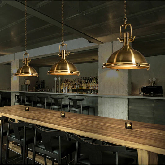 Nora's Retro Industrial Metal Pendant Light | Vintage Lighting | The Marian Collection