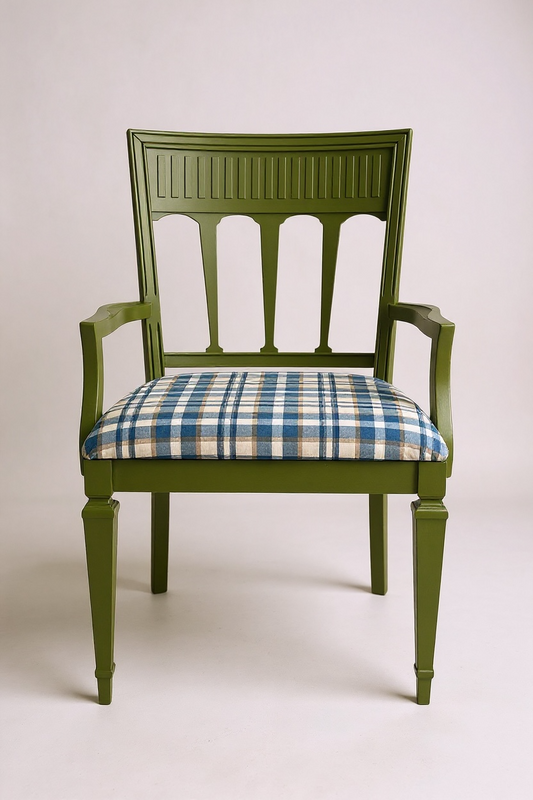 Reimagined Henredon chair - Basque Green - The Marian Collection