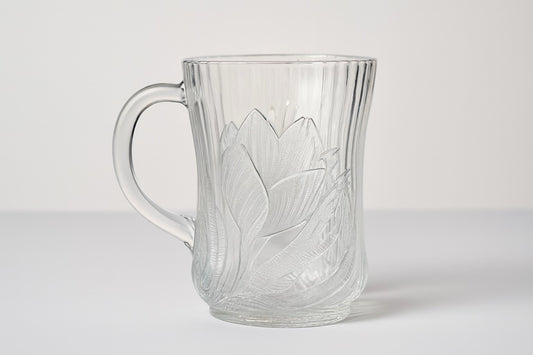 Set of 4 Vintage Arcoroc Crocus Glass Mugs