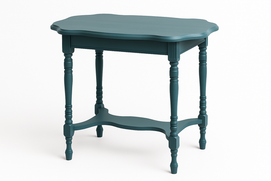 Refinished Dark Green Accent Table