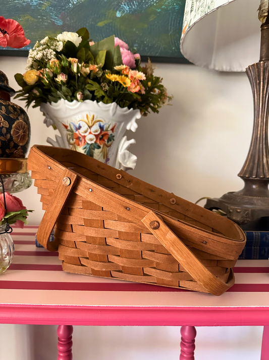 Handwoven Longaberger Basket — Signed, Classic American Craft