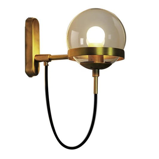 Nordic Glass Wall Sconce – Modern Retro Lighting with Warm Ambiance