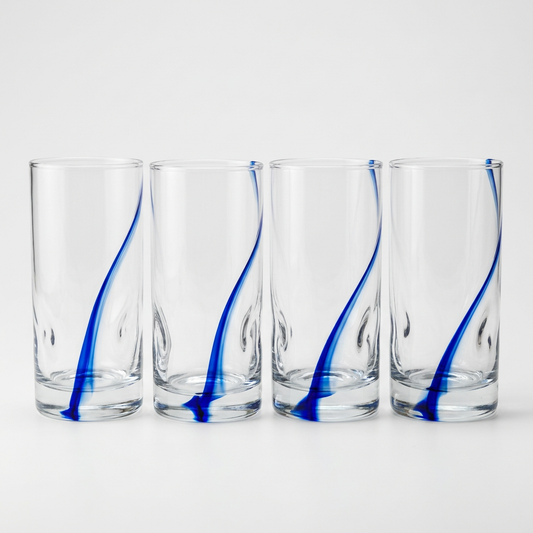 Revised four-glass product image preserving lower grip indentations