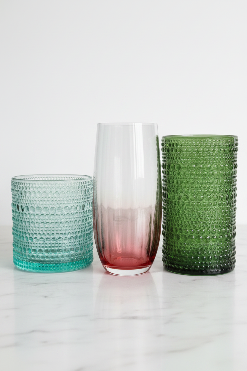 Crisp Editorial Glassware Hero