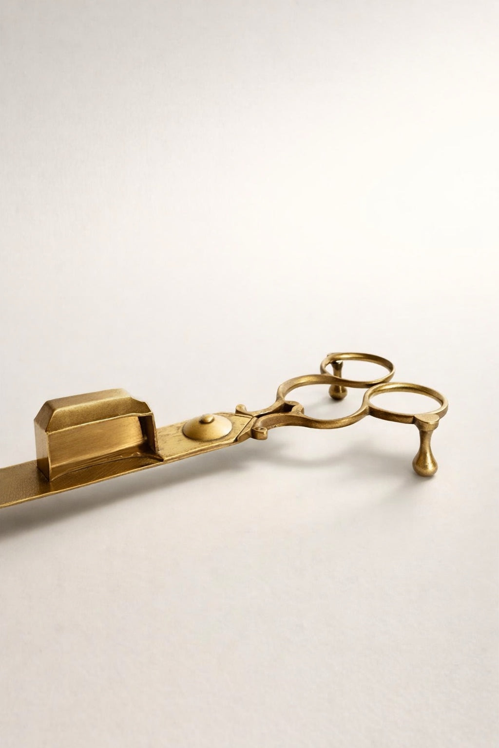 Antique Brass Wick Trimmer | 19th Century Candle Snuffer