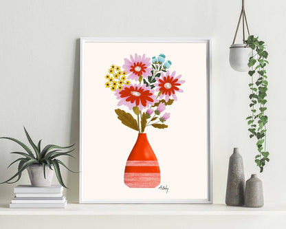 Harvest - floral illustration print