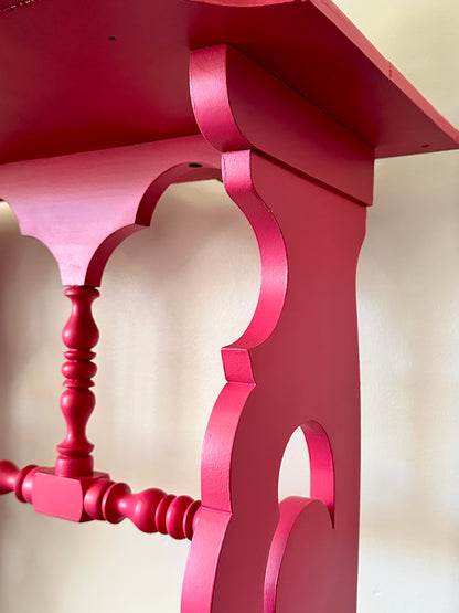 French Stripe Antique Console — Hand‑Painted in Amore & Charming | Jacksonville, FL