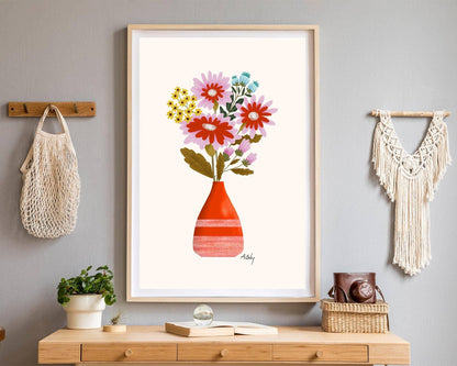 Harvest - floral illustration print