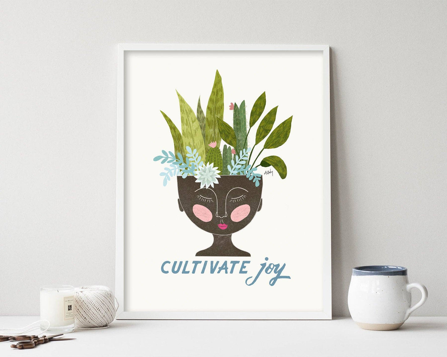 Cultivate Joy - botanical illustration print