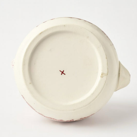 “Strawberry Vale” Red Transferware Teapot