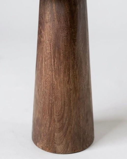 Stone & Mango Wood Accent Table – 24” Tall