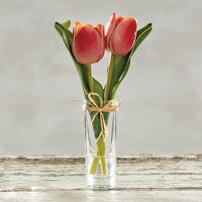 Red Mini Tulip Vase
