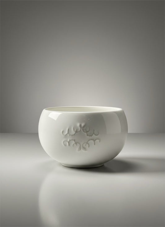 Majolica-Style Ceramic Bowl Set – Embossed Grape Motif (Set of 4)