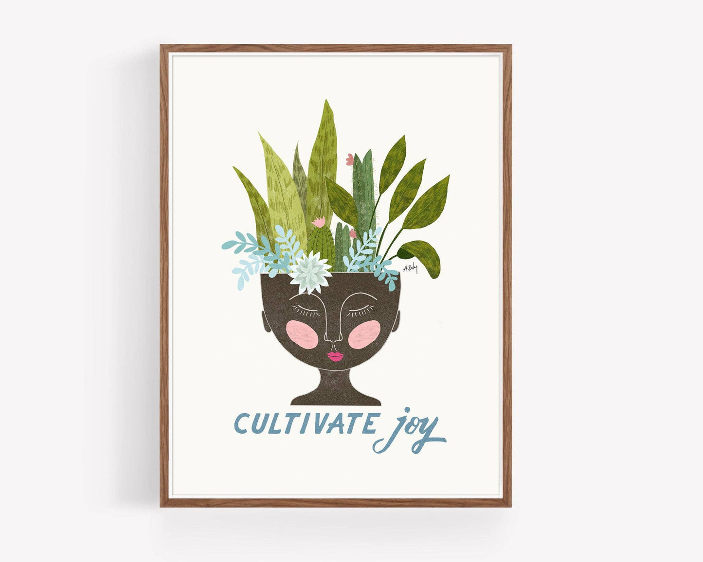 Cultivate Joy - botanical illustration print