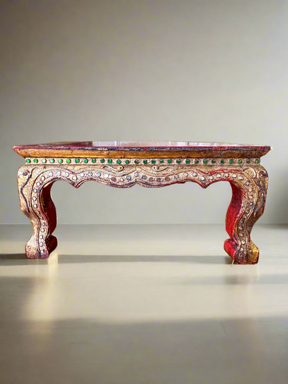 Boho Luxe Riser with Gemstone Inlays