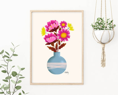 Spring Botanicals - floral illustration print