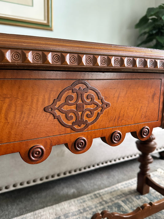 Vintage Carved Altar Table - Chicago Provenance | The Marian Collection
