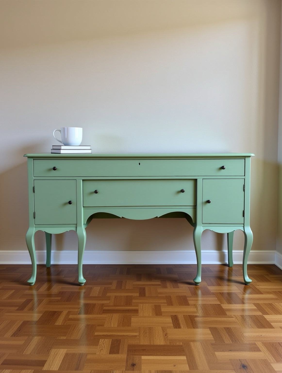 Carriage House Antique Sideboard — Late 19th-Century Heirloom, Custom Refinished (38H × 66W × 21.5D)