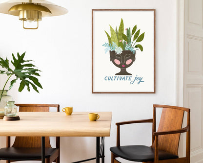 Cultivate Joy - botanical illustration print
