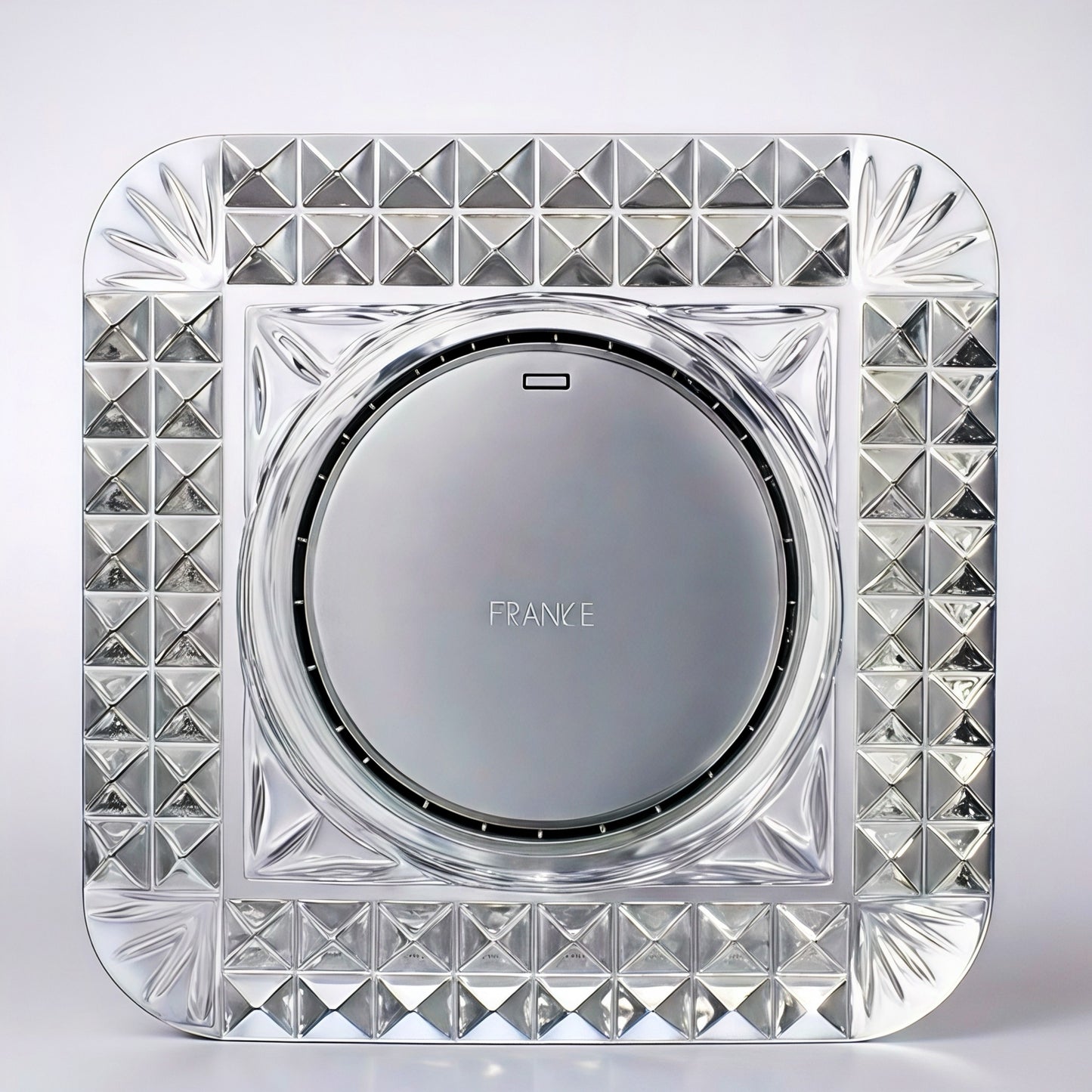 Vintage Cristal d’Arques France Crystal Desk Clock