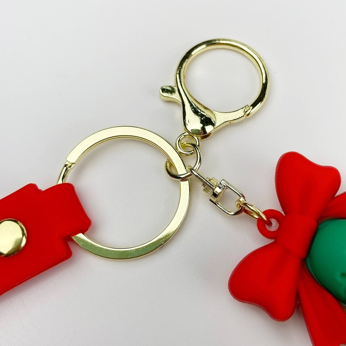 Christmas Keychain Set - Santa & Elk PVC Charms | Holiday Gift