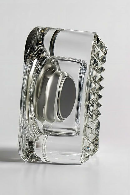 Vintage Cristal d’Arques France Crystal Desk Clock