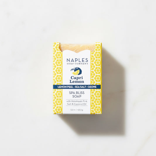 Capri Lemon Sea Salt Spa Soap – Lemon Zest & Sea Breeze