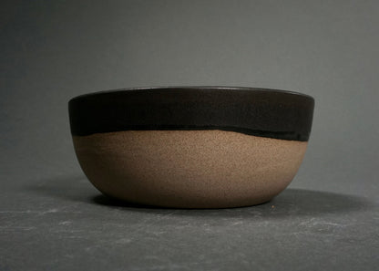 Artisan Stoneware Dinnerware Set - Gray & Black Handcrafted Collection