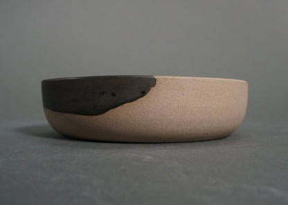 Artisan Stoneware Dinnerware Set - Gray & Black Handcrafted Collection