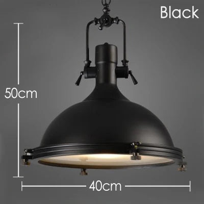 Nora's Retro Industrial Metal Pendant Light | Vintage Lighting | The Marian Collection