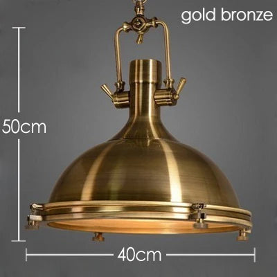 Nora's Retro Industrial Metal Pendant Light | Vintage Lighting | The Marian Collection