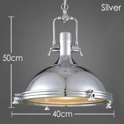 Nora's Retro Industrial Metal Pendant Light | Vintage Lighting | The Marian Collection