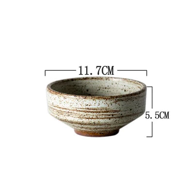 Handmade Japanese Stoneware Dinnerware Set - Artisan Round Plates & Bowls