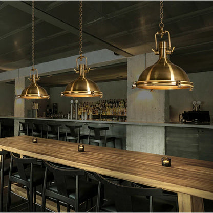 Nora's Retro Industrial Metal Pendant Light | Vintage Lighting | The Marian Collection