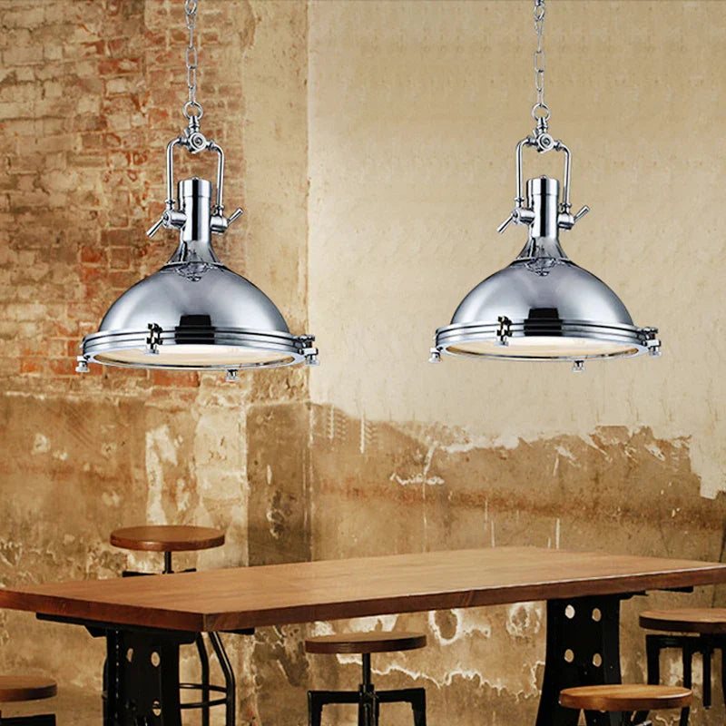 Nora's Retro Industrial Metal Pendant Light | Vintage Lighting | The Marian Collection