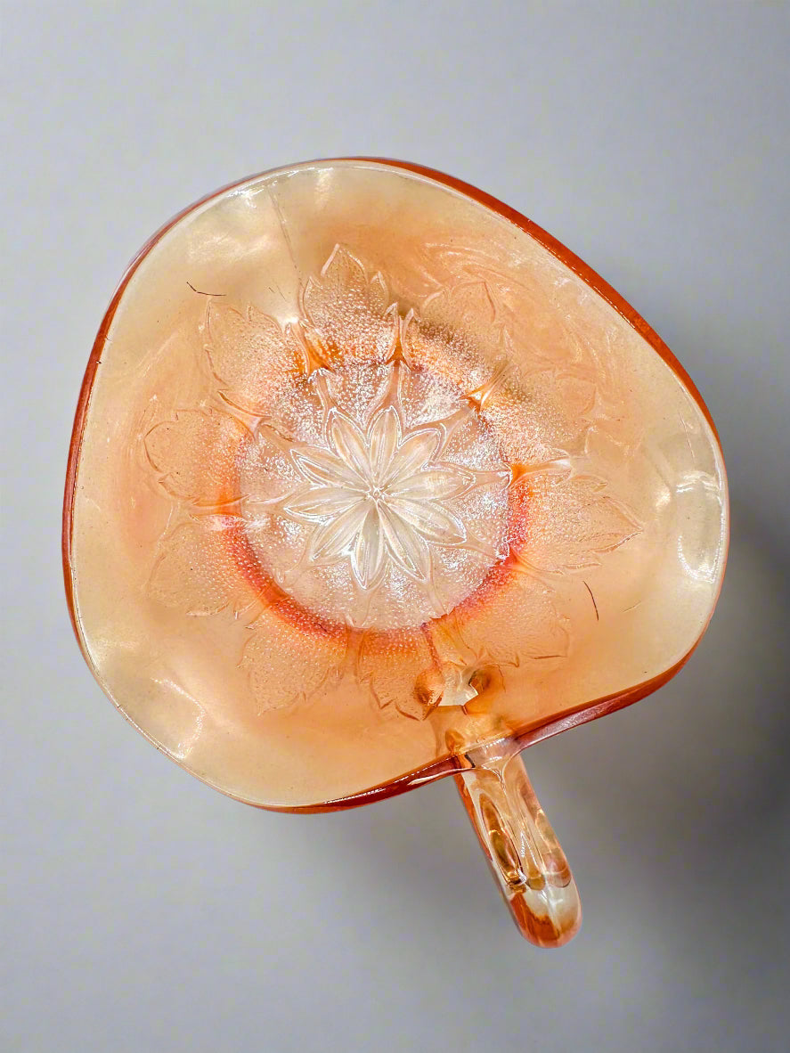 Vintage Amberina Glass Bonbon Dish