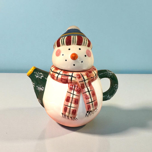 Vintage Snowman Teapot – Whimsy in Every Pour