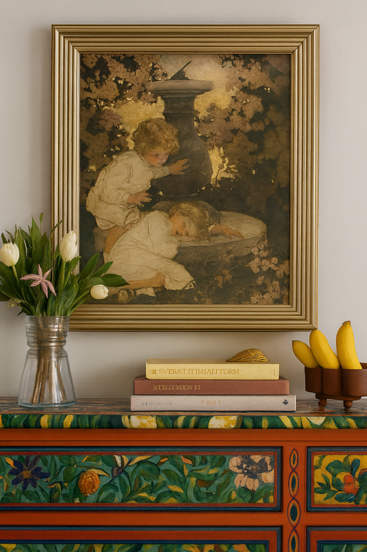 Vintage Framed Jessie Willcox Smith Print (11x14)