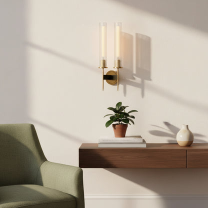 Copper Wall Sconce – Modern Industrial Lighting with Warm Glow