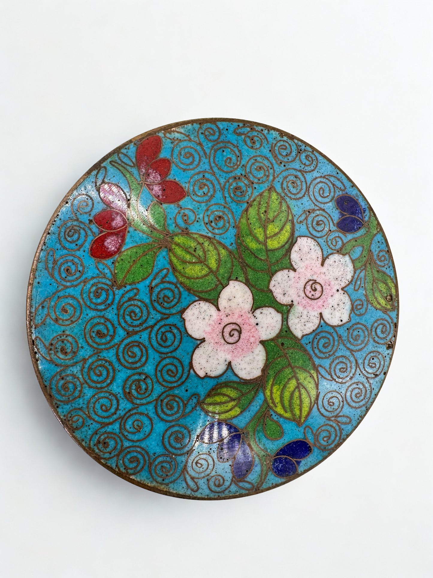 Cloisonné Enamel Jar with Lid