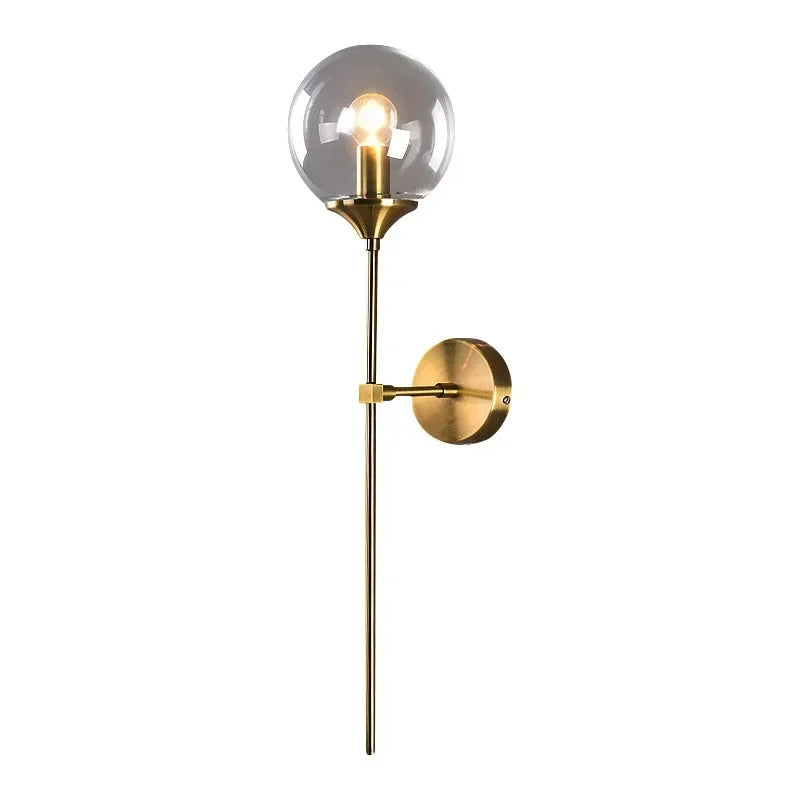 Glass Ball Sconce Wall Light - Modern Vintage Lighting